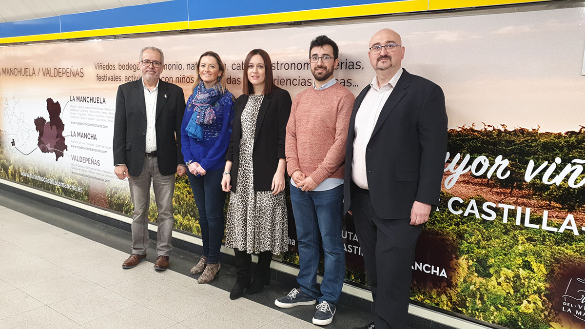 Presentación de la campaña de promoción en el Metro de Madrid.