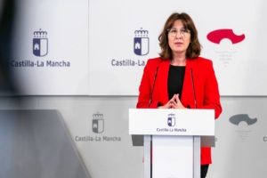 Rueda de prensa de Blanca Fernández, portavoz del Gobierno de CLM.