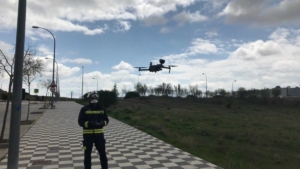 Los Bomberos de Cuenca han comenzado a realizar vuelos con su equipo de dron.