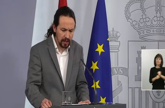 El vicepresidente segundo del Gobierno, Pablo Iglesias.