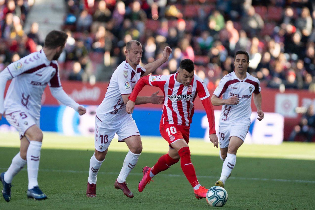 Girona-Albacete. Foto: @GironaFC.