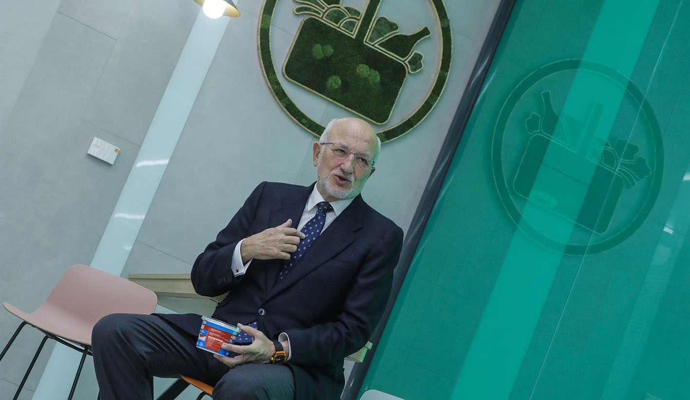 Juan Roig, presidente de Mercadona, durante la rueda de prensa en la que ha dado a conocer los resultados de 2019.