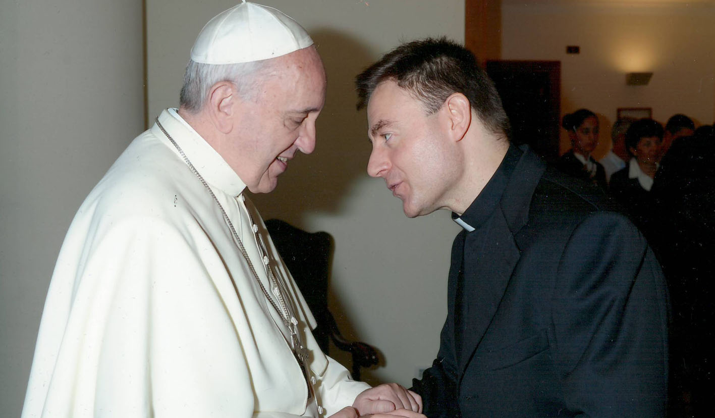 El Papa Francisco y Luis Miguel Muñoz.