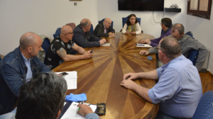 Reunión del Ayuntamiento con los sindicatos celebrada hoy viernes.