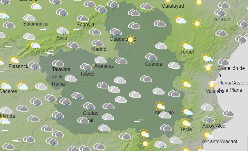 Previsiones de Aemet para hoy, lunes 13.