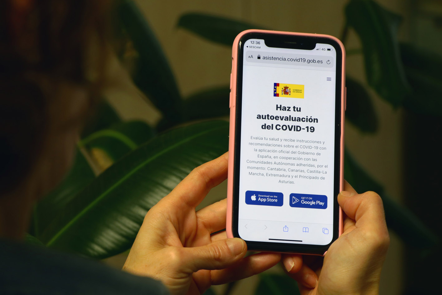 Una App del Sescam le permite autoevaluarse para ver si padece el coronavirus.