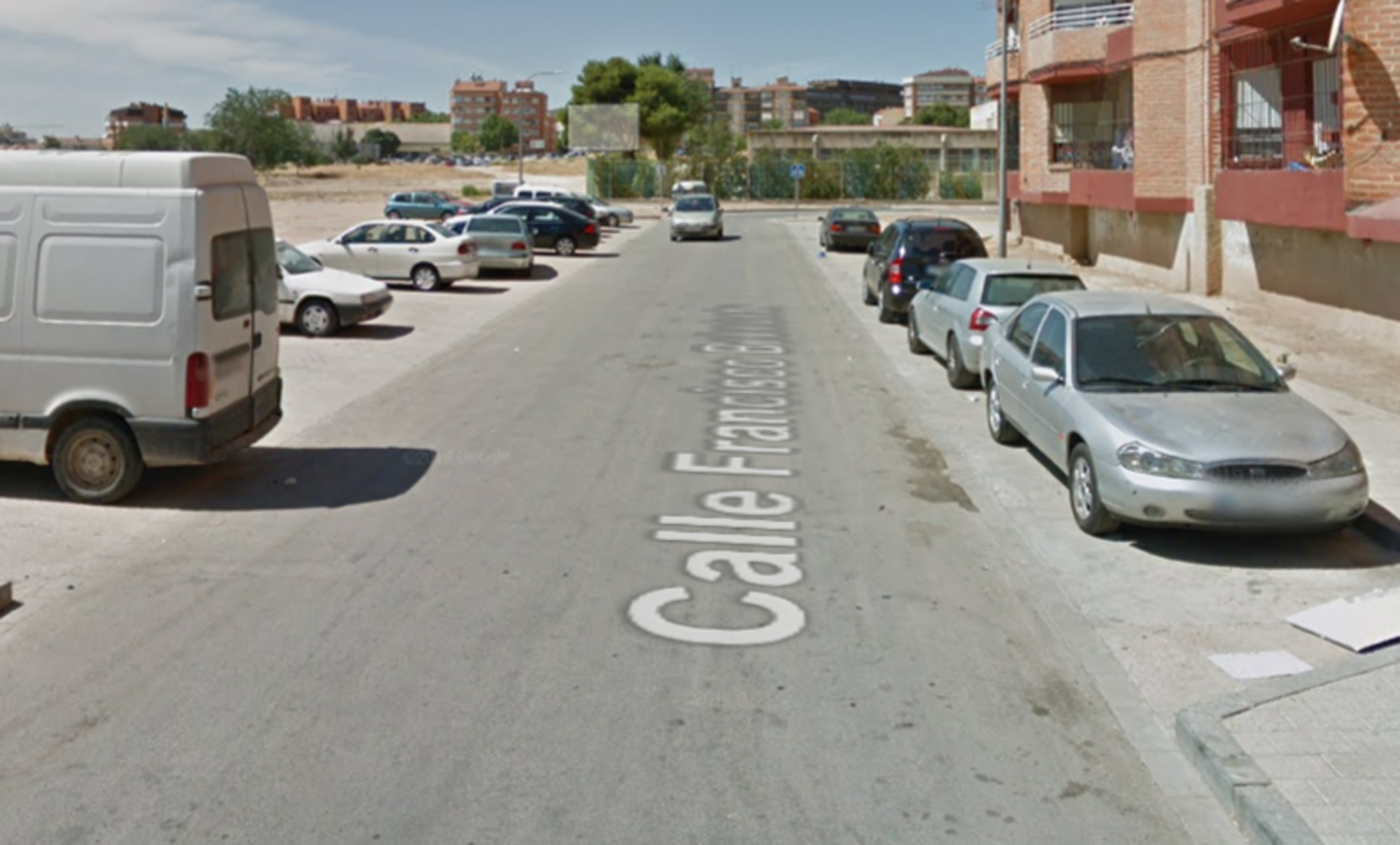 Calle Francisco Belmonte, en Albacete, donde ha ocurrido la agresión.