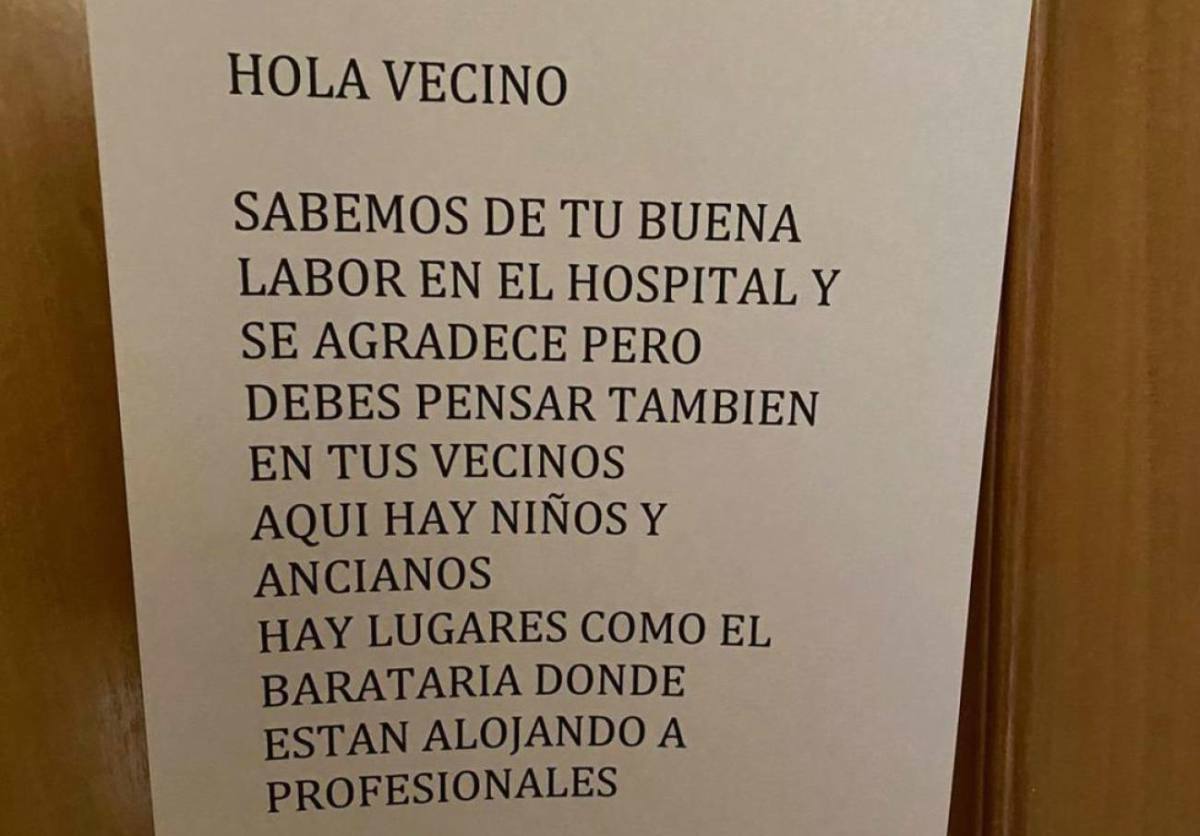 Carta anónima que colocaron en la puerta de la casa del médico de Alcázar.