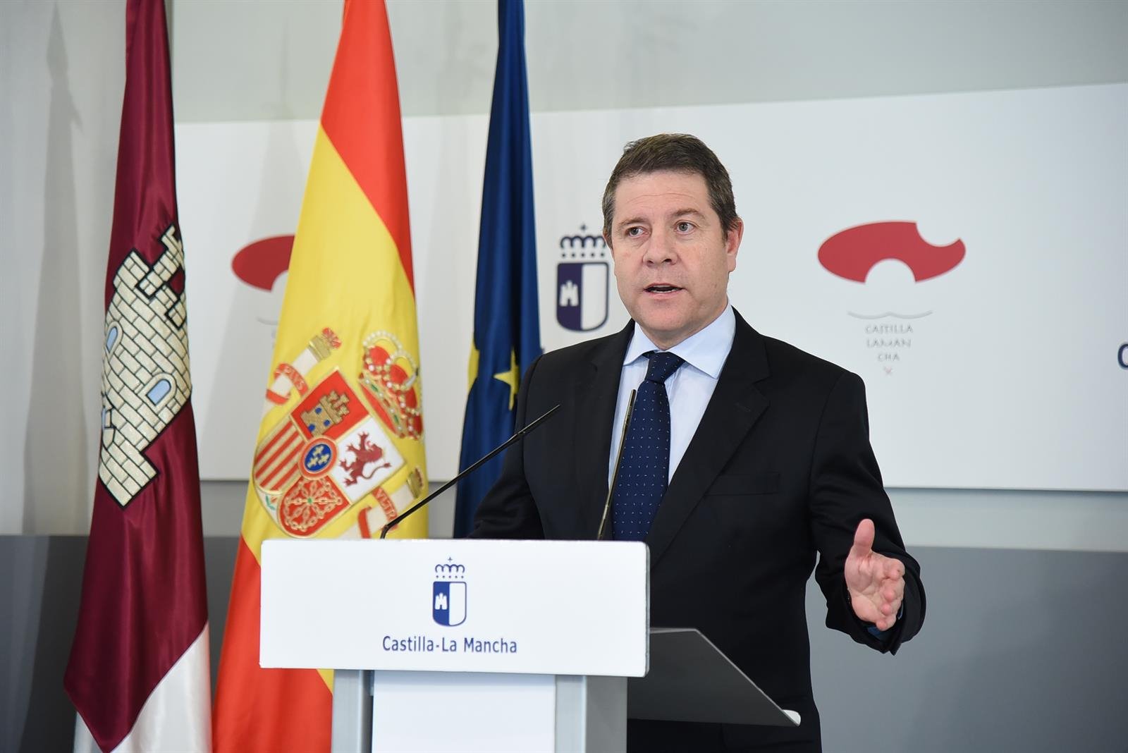 Page en la comparecencia tras la conferencia con Pedro Sánchez.