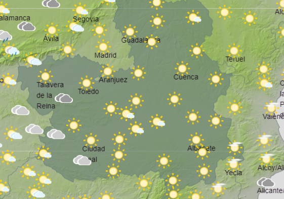 Previsiones de Aemet para hoy, domingo 12.