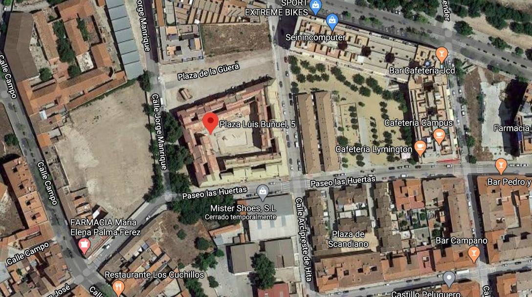 El suceso ha tenido lugar en la Plaza Luis Buñuel de Almansa.