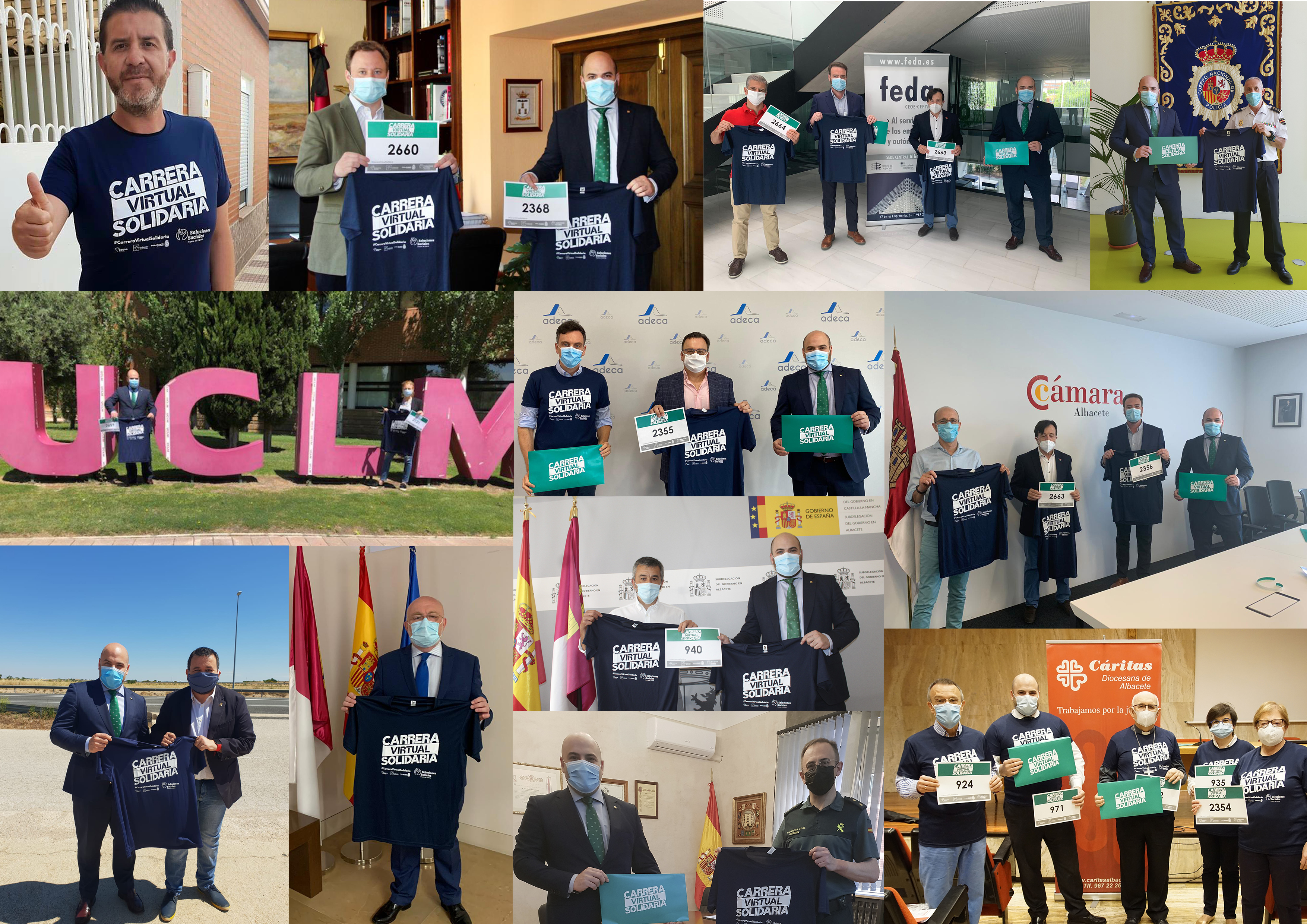 Apoyo a la carrera solidaria en Albacete