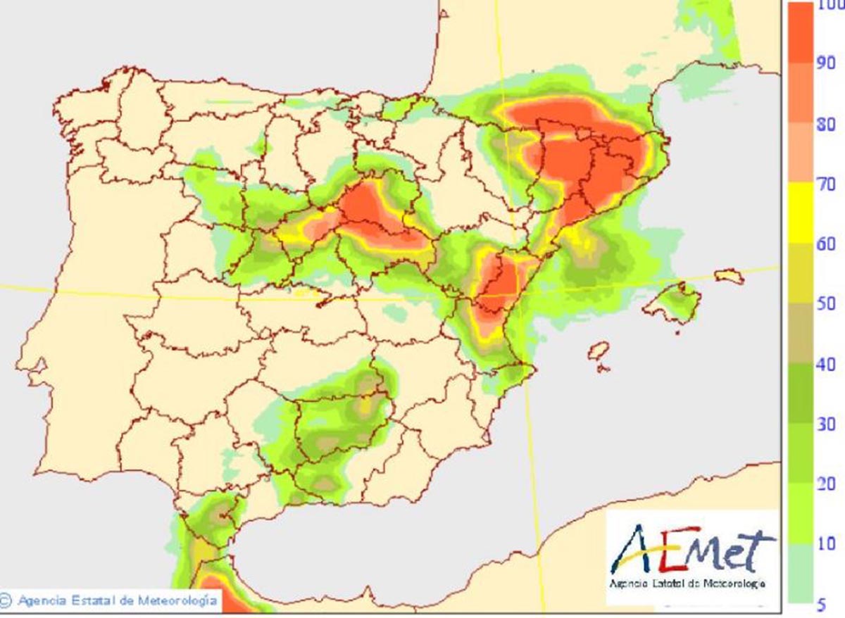 Predicción de la Aemet, con temperaturas mínimas en ascenso