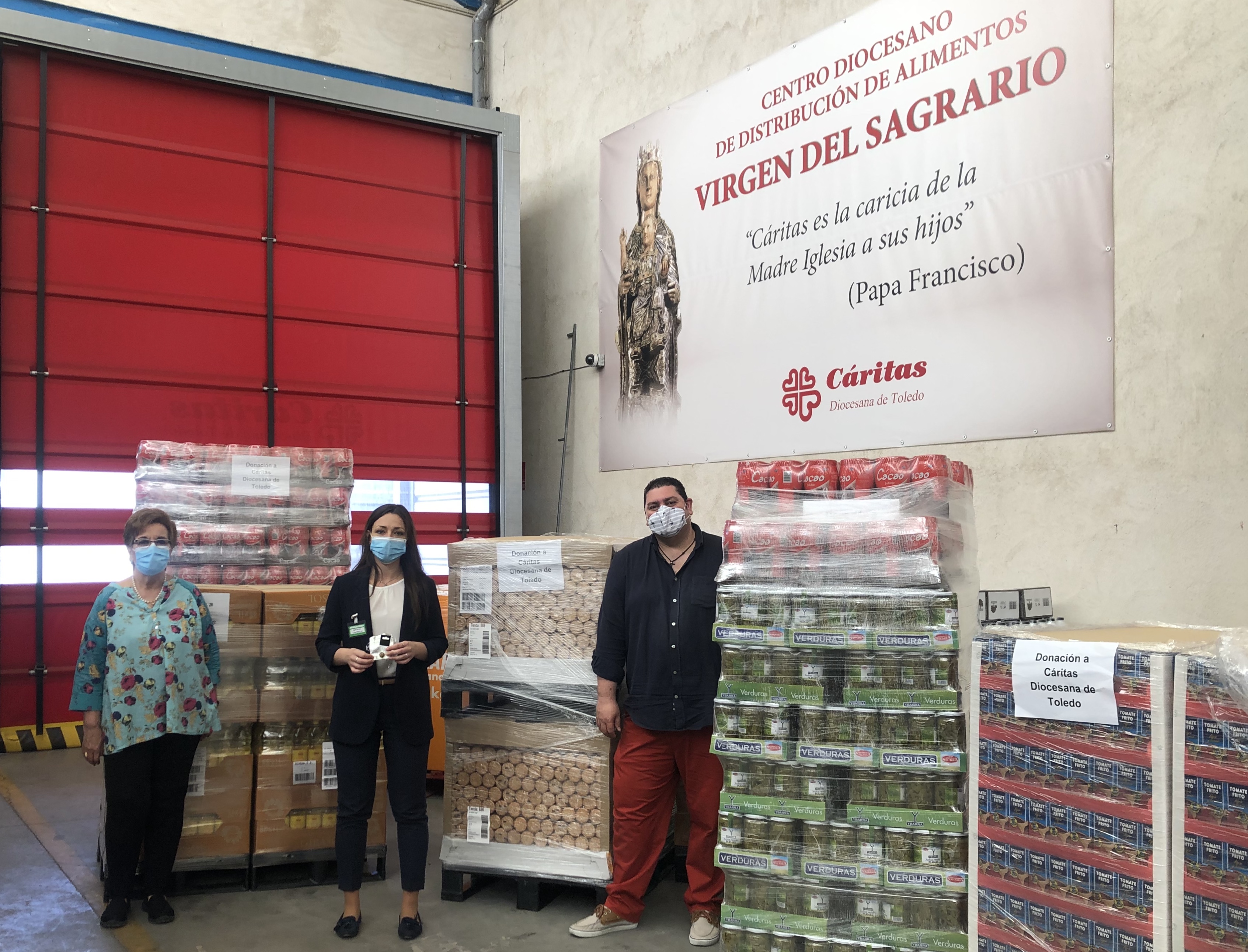 Mercadona ha donado a Cáritas Toledo más de siete toneladas de productos.