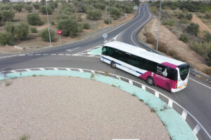 Autobús, medio de transporte muy utilizado entre provincias en CLM.