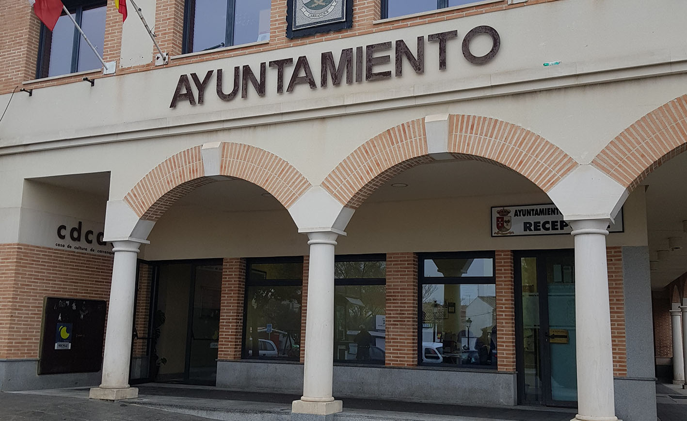 Fachada del Ayuntamiento de Carranque.