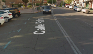 Calle Palma, en Ciudad Real, en una de cuyas viviendas se produjo el incendio.