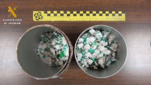 Parte de la droga, ya dispuesta para su venta.