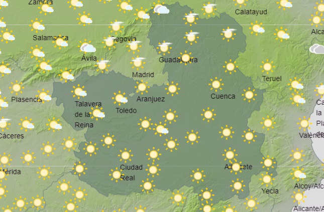 AEMET pronostica cielos despejados para el domingo 14 de junio