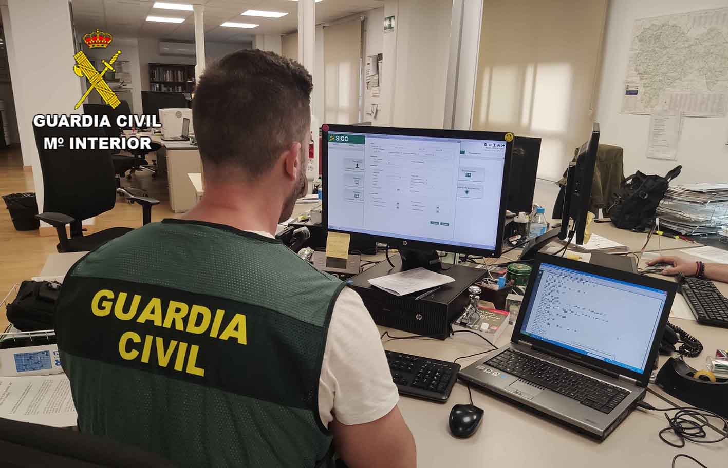 La Guardia Civil descubrió que el presunto robo era, en realidad, mentira.