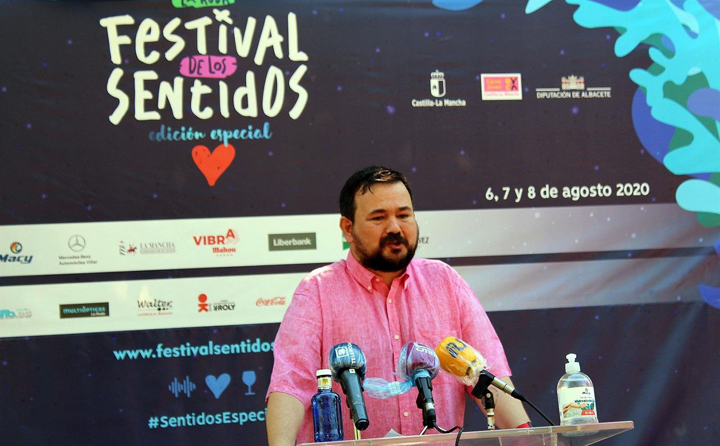 Juan Ramón Amores, alcalde de La Roda, ha presentado el Festival de los Sentidos.