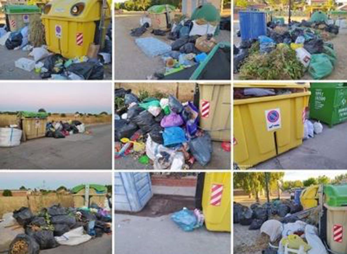 Fotos que demuestran el incivismo de algunos vecinos en Escalona al llenar el municipio de suciedad fuera de control