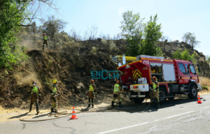 Incendio cerca del Parador de Toledo