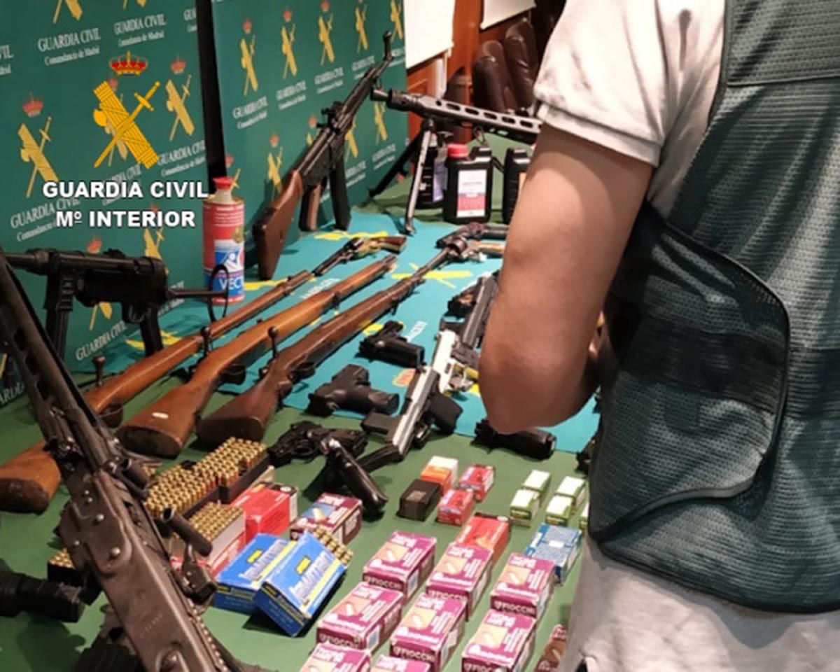 Munición intervenida en la operación Botxo contra el tráfico de armas ilegal