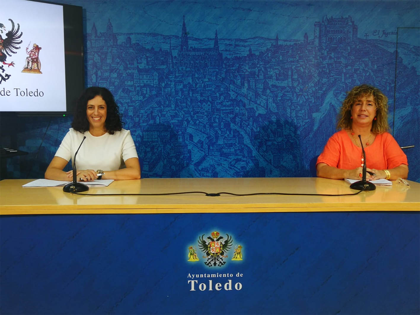 Noelia de la Cruz y Marta Medina hablan de la mejora de las zonas verdes de Toledo