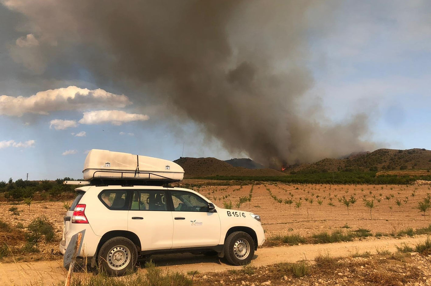 El incendio en Agramón (Albacete) ha alcanzado el nivel 1.