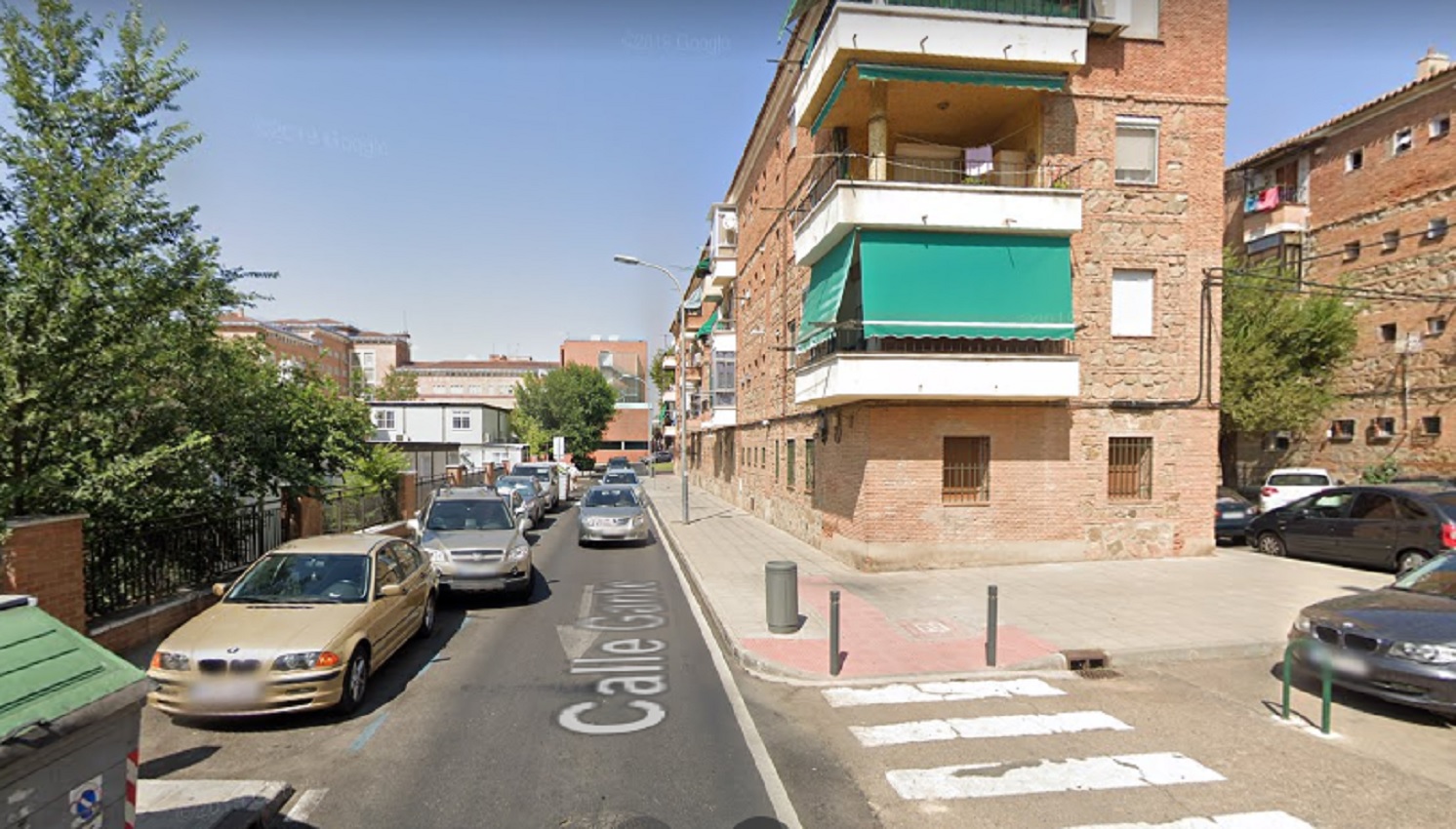 La agresión se produjo en la calle Gante, en el barrio de Palomarejos.