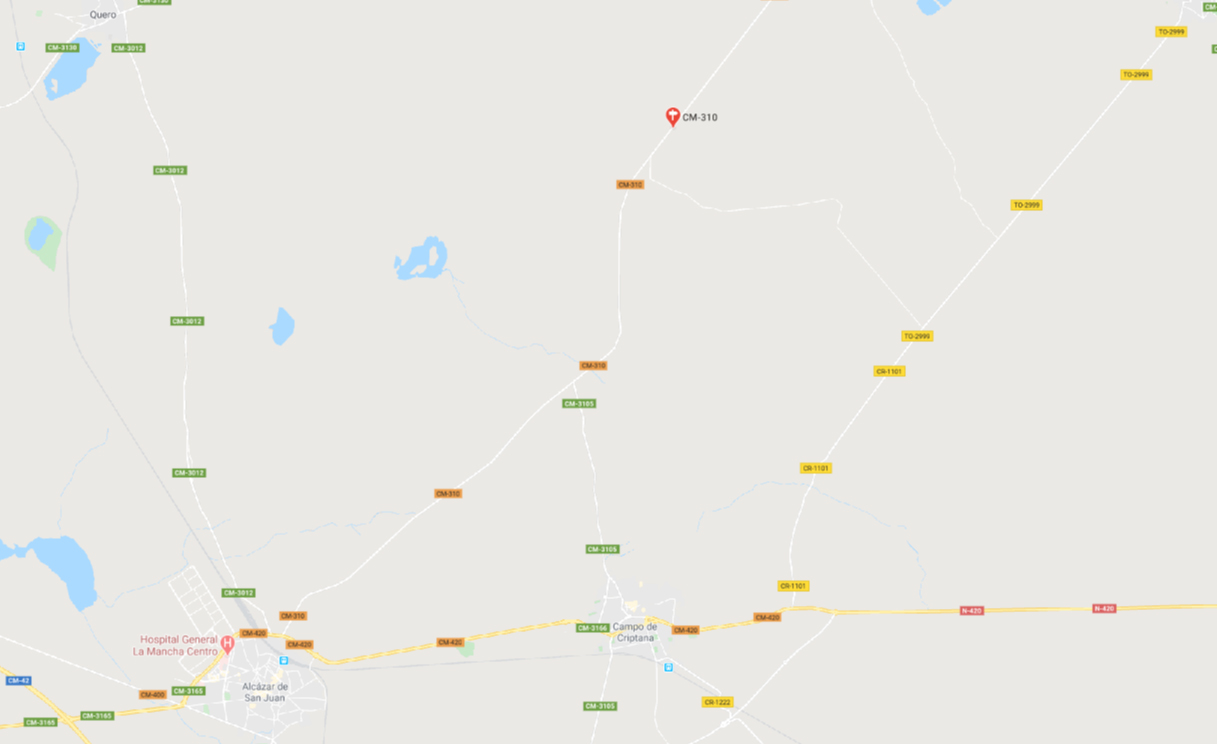 El accidente ha tenido lugar en el kilómetro 7 de la CM-310.