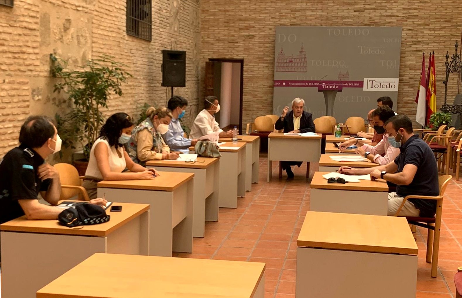 Comisión de Seguridad en el Ayuntamiento de Toledo.