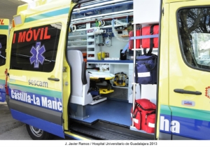 ambulancia, uvi, la villa de don fadrique, sescam,