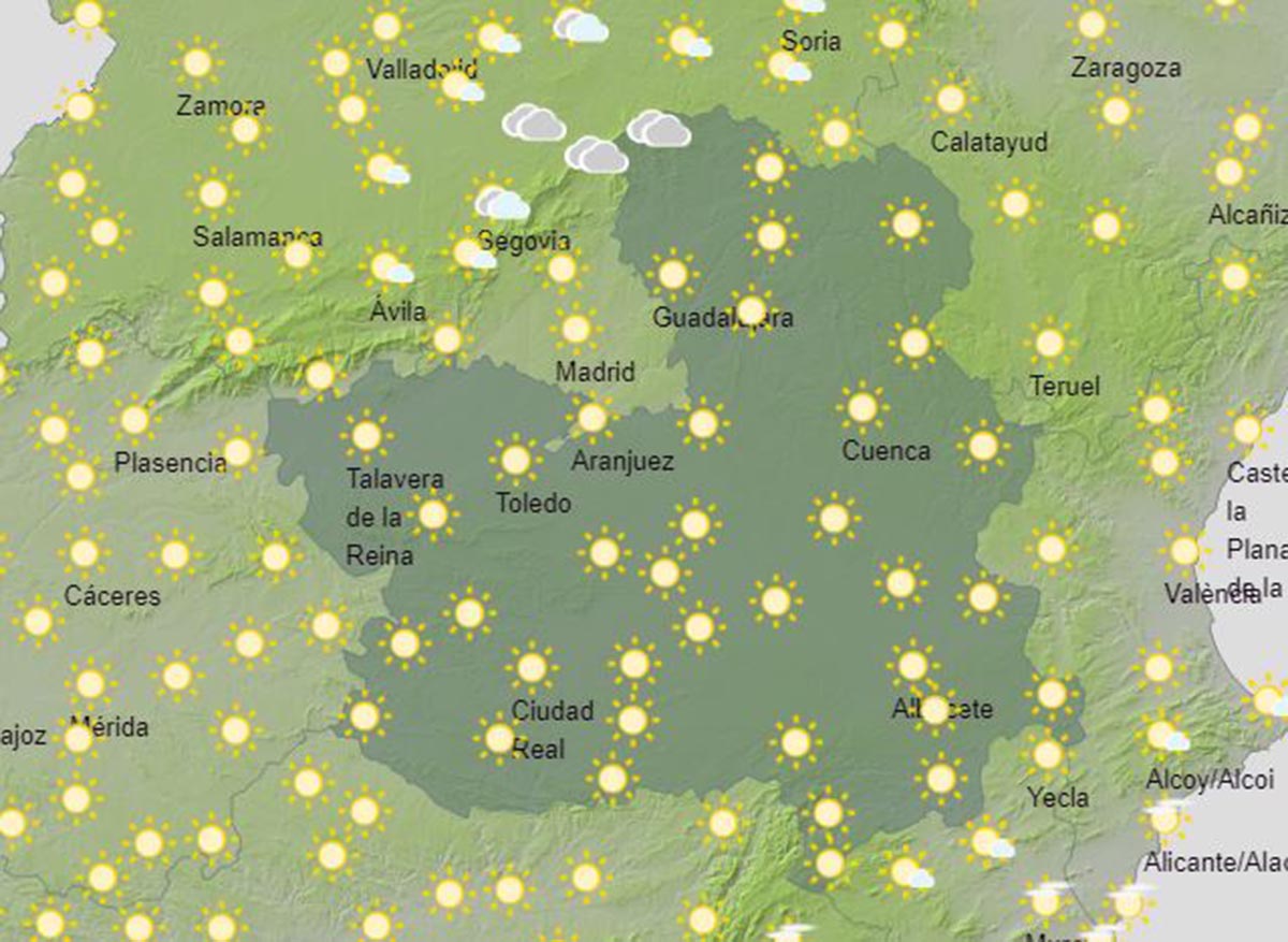 Sigue el alivio de las temperaturas en CLM