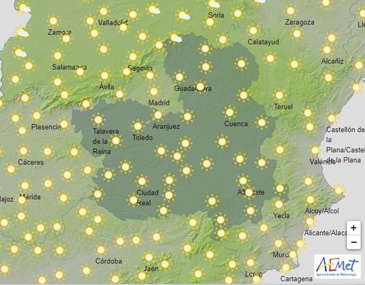 La predicción de la AEMET; cielo despejado y temperaturas en descenso