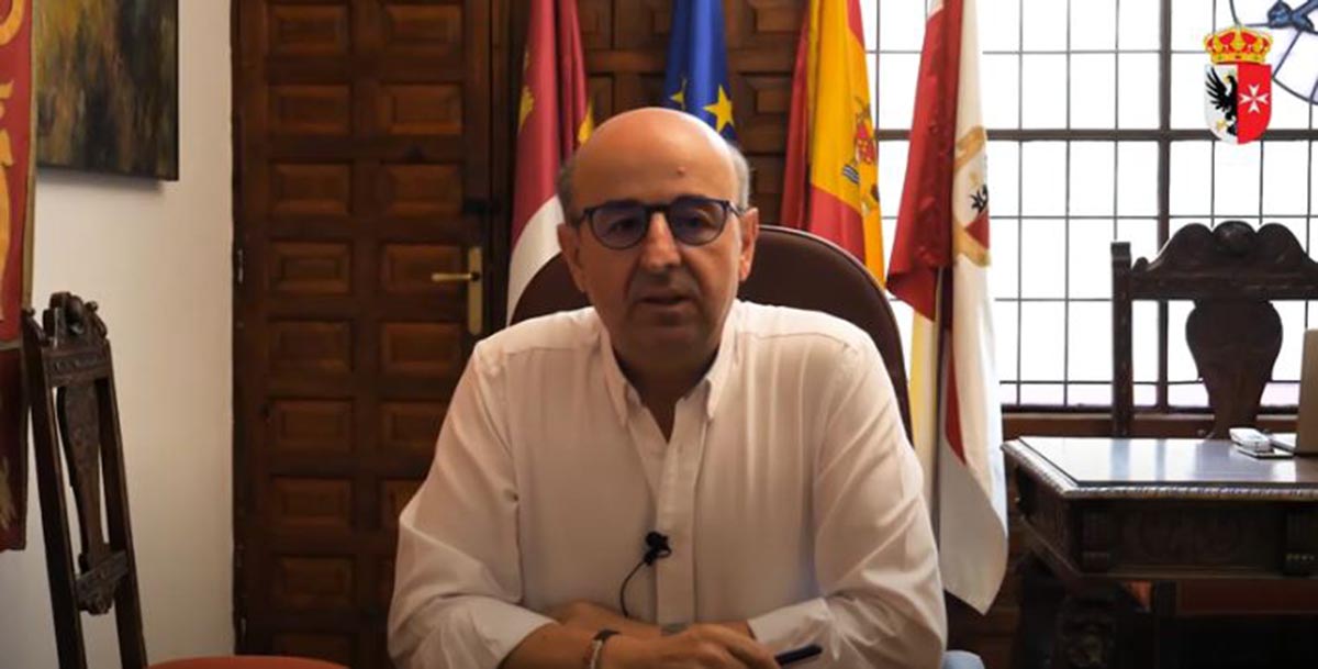 Foto sacada del vídeo del alcalde de Los Yébenes, Jesús Pérez Martín