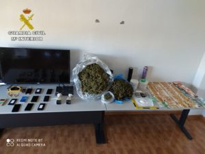Drogas incautadas en la operación Troyina de la Guardia Civil