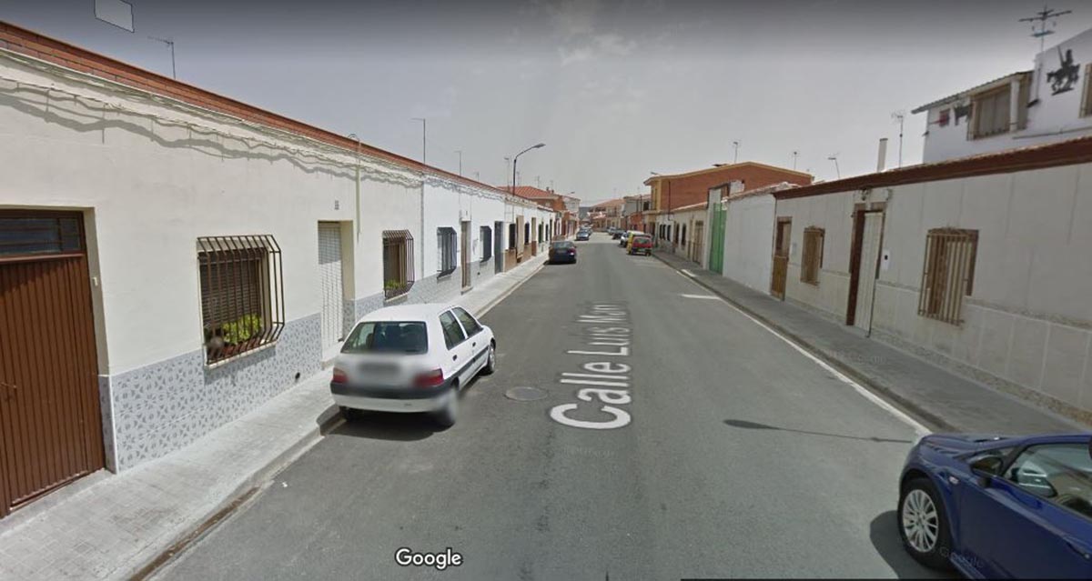 La calle Luis Marín de Tomelloso, donde hubo un herido por arma blanca