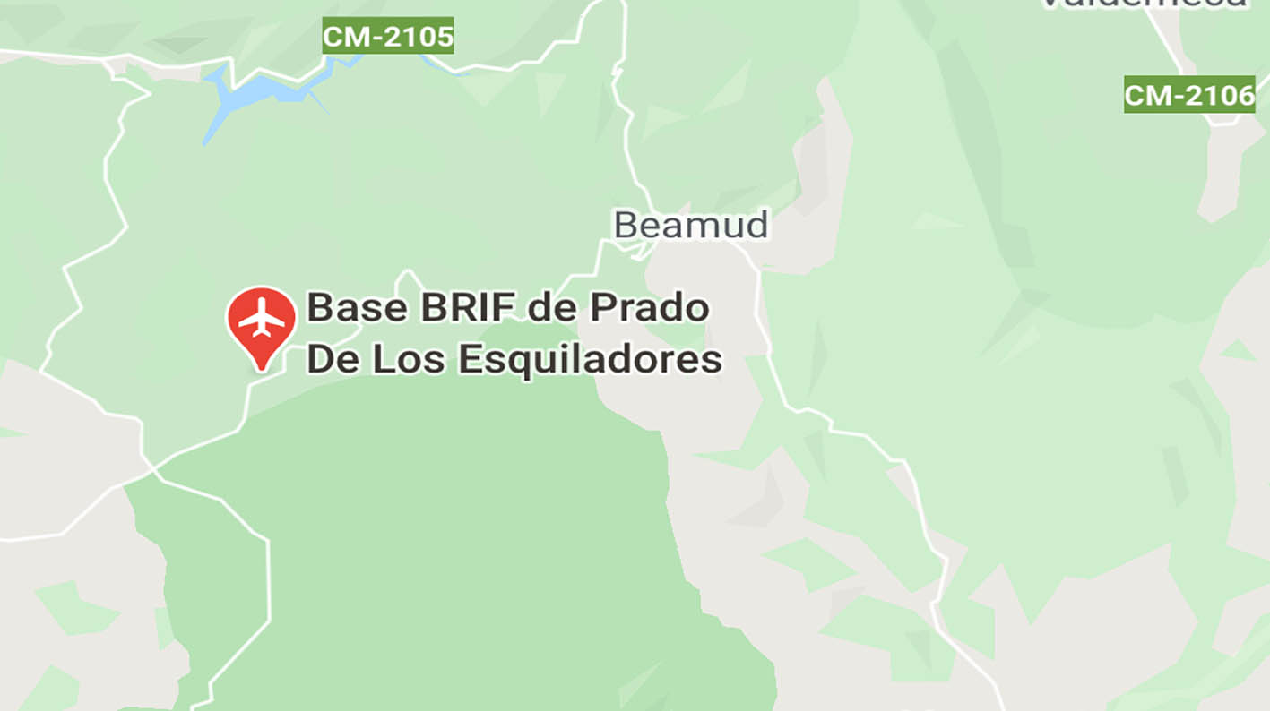 Mapa BRIF Buenache de la Sierra, base de helicópteros