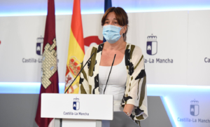 La portavoz del Gobierno de Castilla-La Mancha, Blanca Fernández.