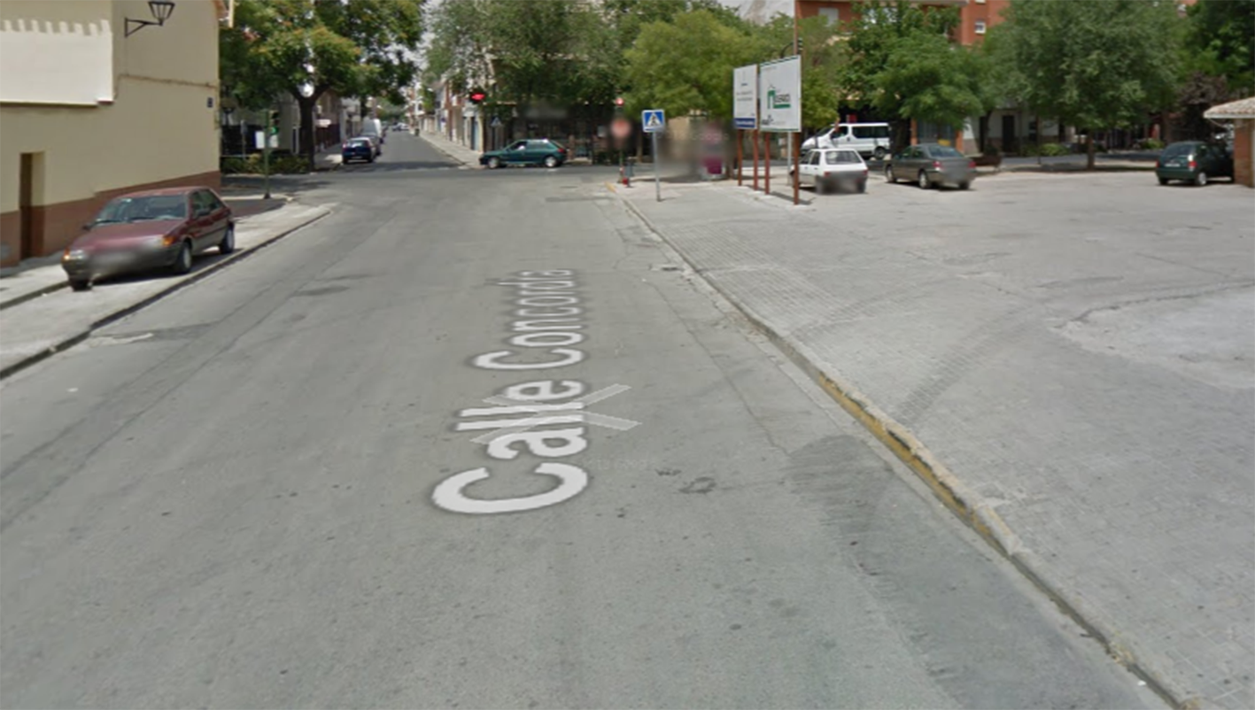 El trágico accidente tuvo lugar en la calle Concordia, esquina con la calle Enseñanza.