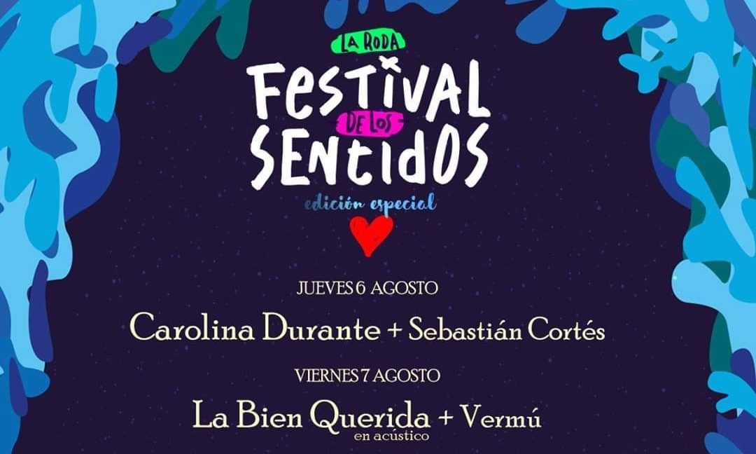 Parte del cartel del Festival de los Sentidos en La Roda.