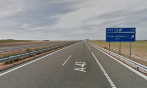 Punto kilométrico 135 de la A-43, aunque no exactamente el del siniestro. villarrobledo