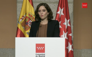 Isabel Díaz Ayuso, presidenta de la Comunidad de Madrid.