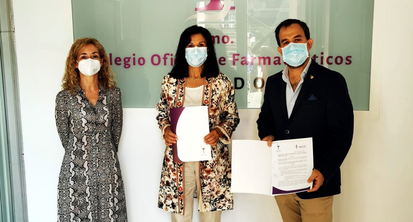Acuerdo entre farmacéuticos de Toledo y la Asociación Española contra el Cáncer