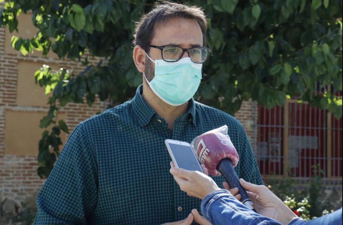 Sergio Gutiérrez, durante la visita que ha girado a Ugena