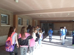 Detalle del IES Juan D'Opazo, de Daimiel, de un curso anterior