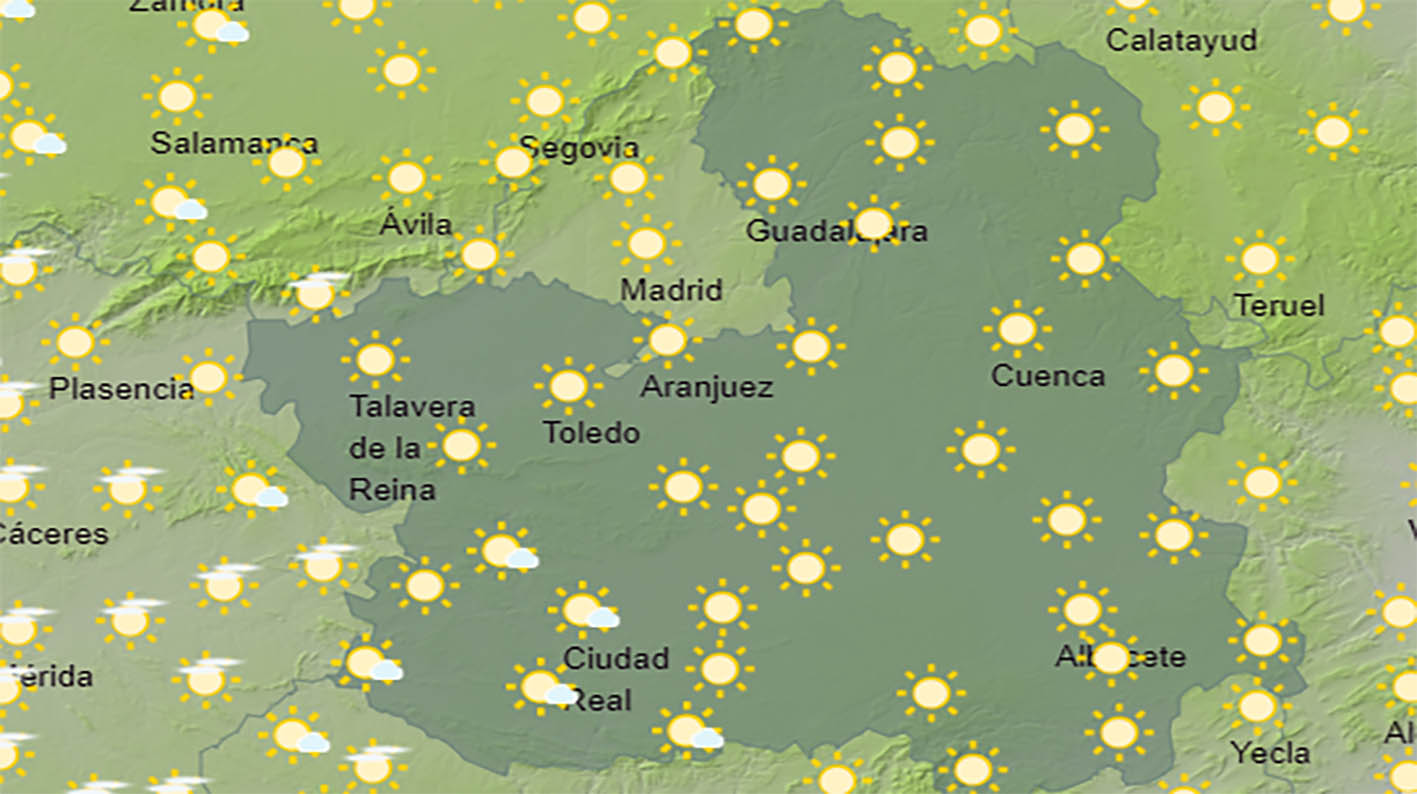 Mapa del tiempo en CLM