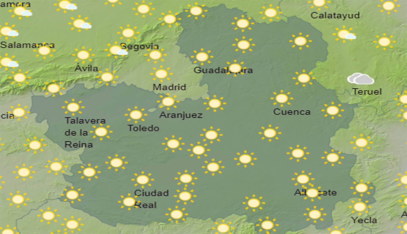 Mapa del tiempo en CLM